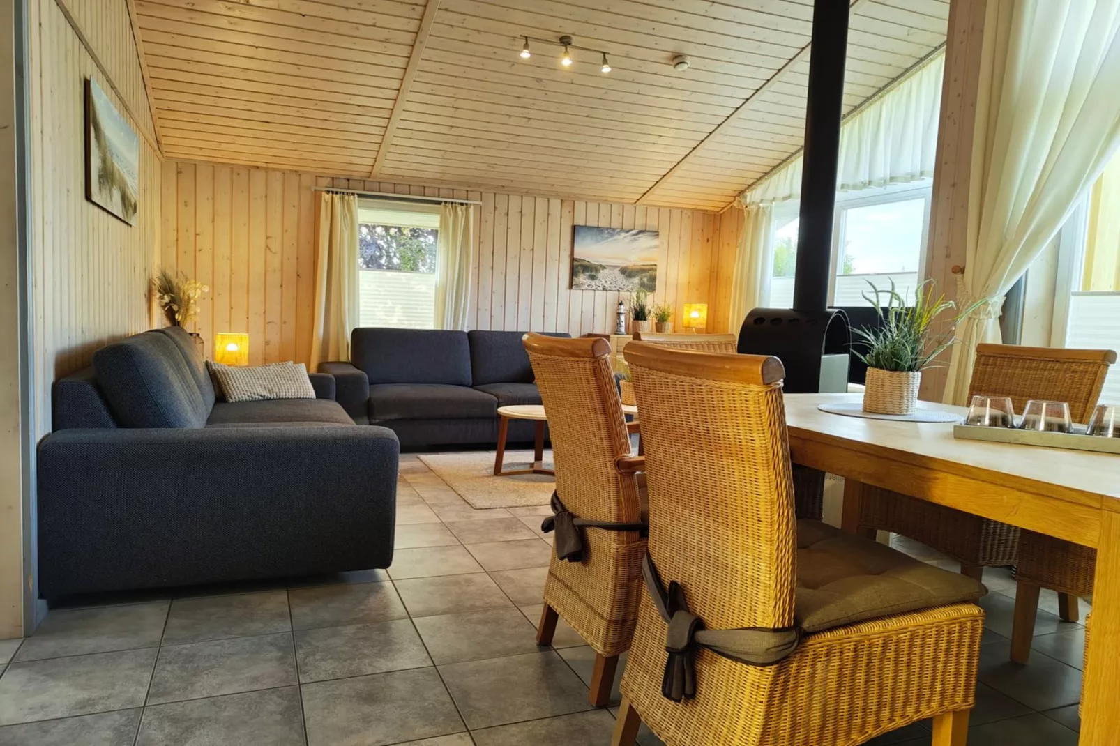 Ferienhaus Seeschwalbe-48-Living room