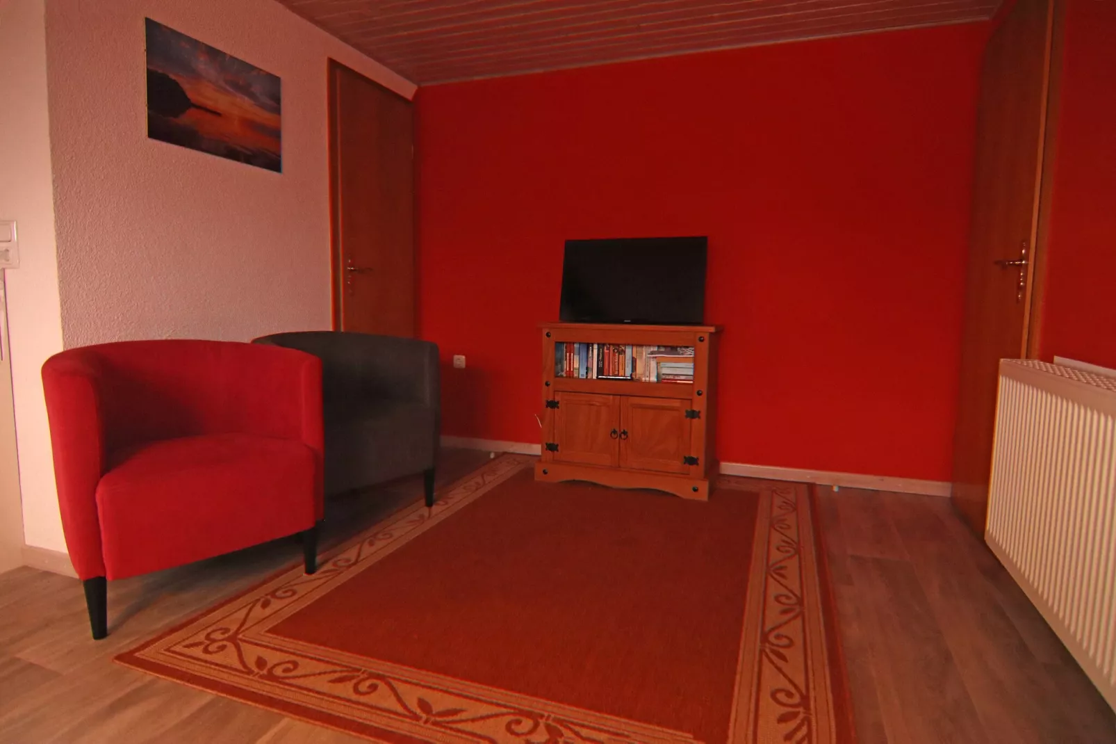 Ferien unterm Reetdach-Wohnzimmer