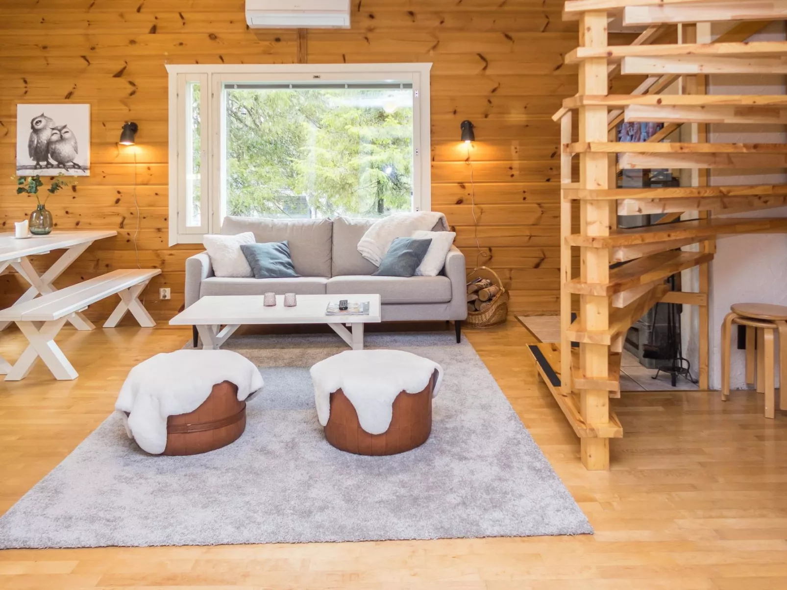 Lumi casa ruka-Dedans