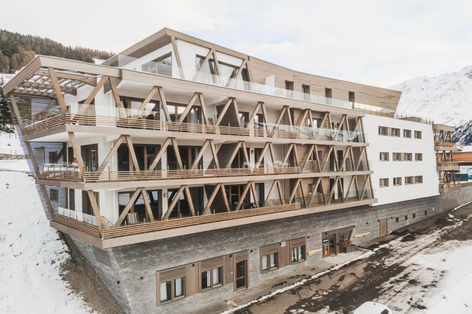Résidence PLAN PEISEY Le Quartz -A36S-Exterior winter