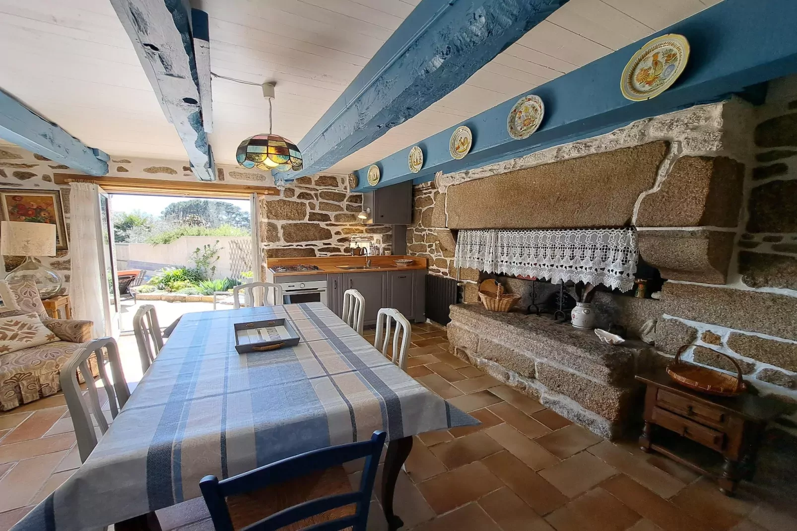 Granitsteinhaus in Strandnähe Trégunc-Kitchen