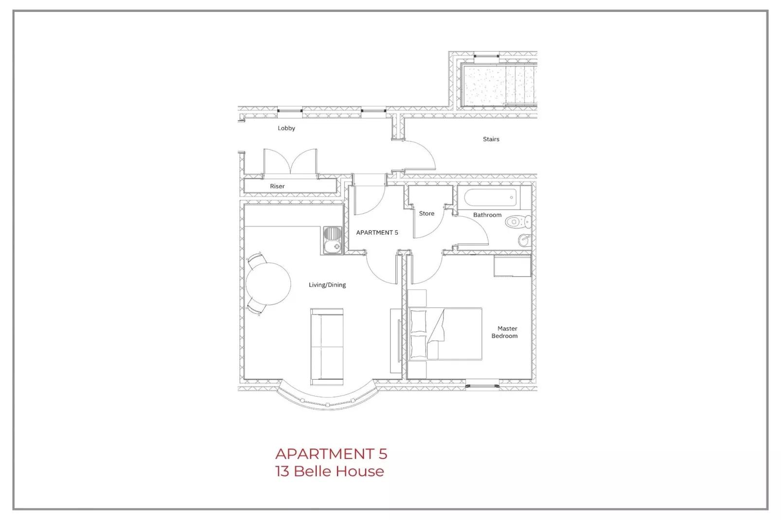Belle House, Apt 5-Floor plan
