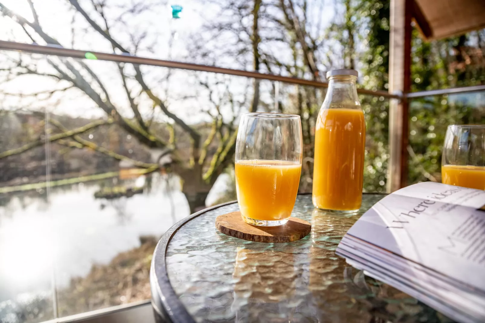 Yeworthy Eco-Treehouse-Terrace balcony