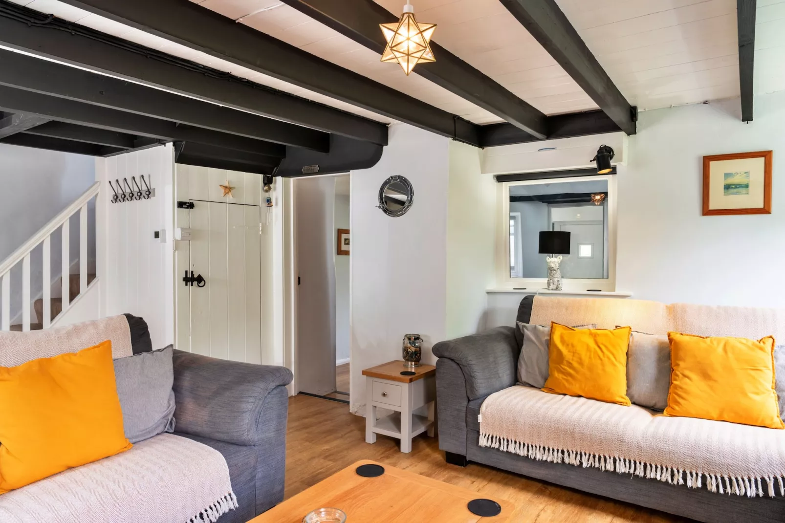 Porth Cottage-Living room