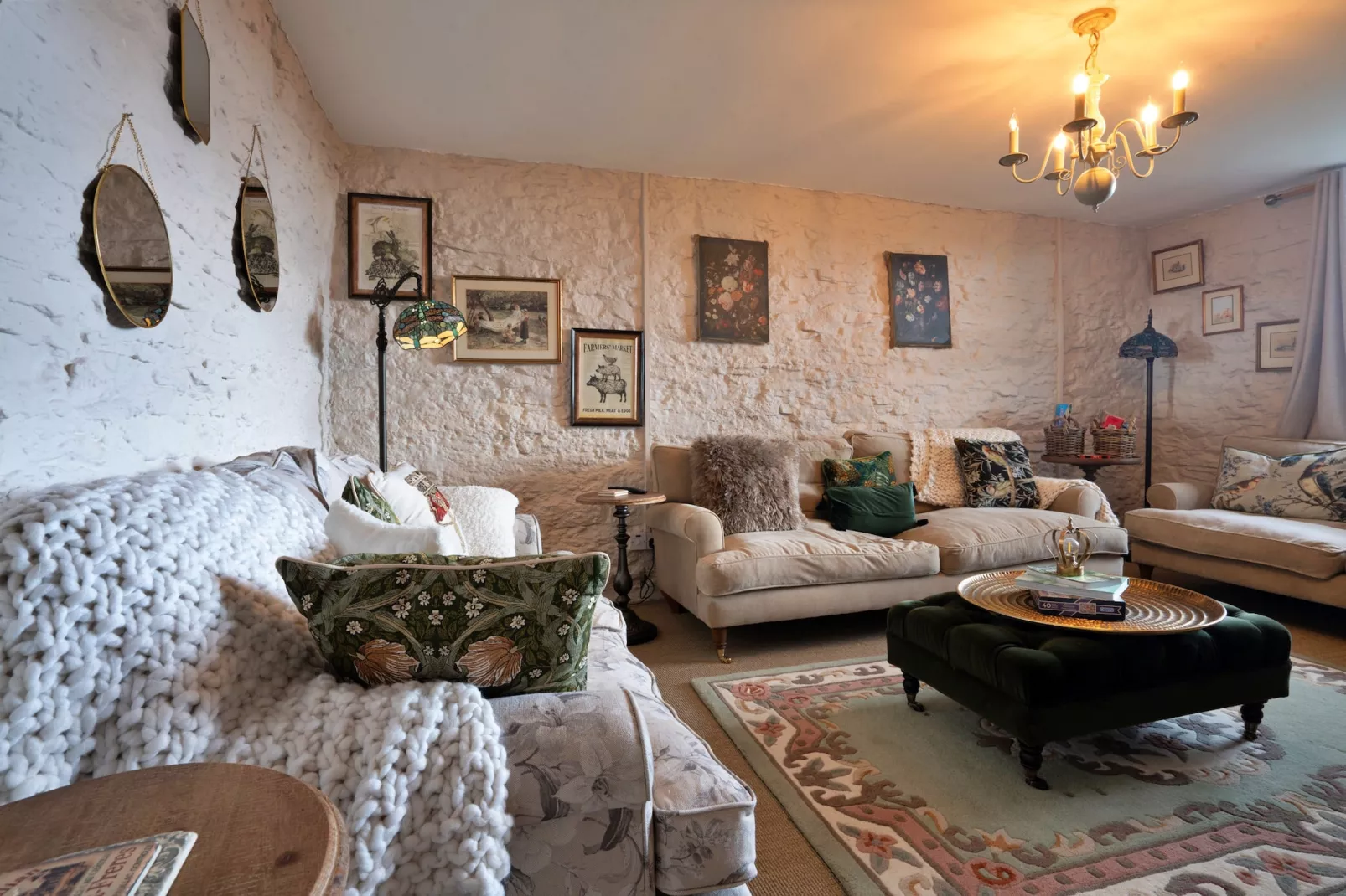 Blackclough Farmhouse at Blackclough Farm-Living room