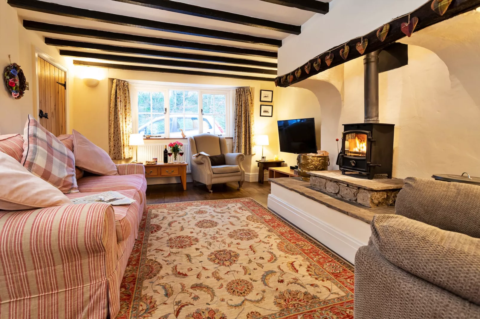 Two Storrs Cottages-Living room