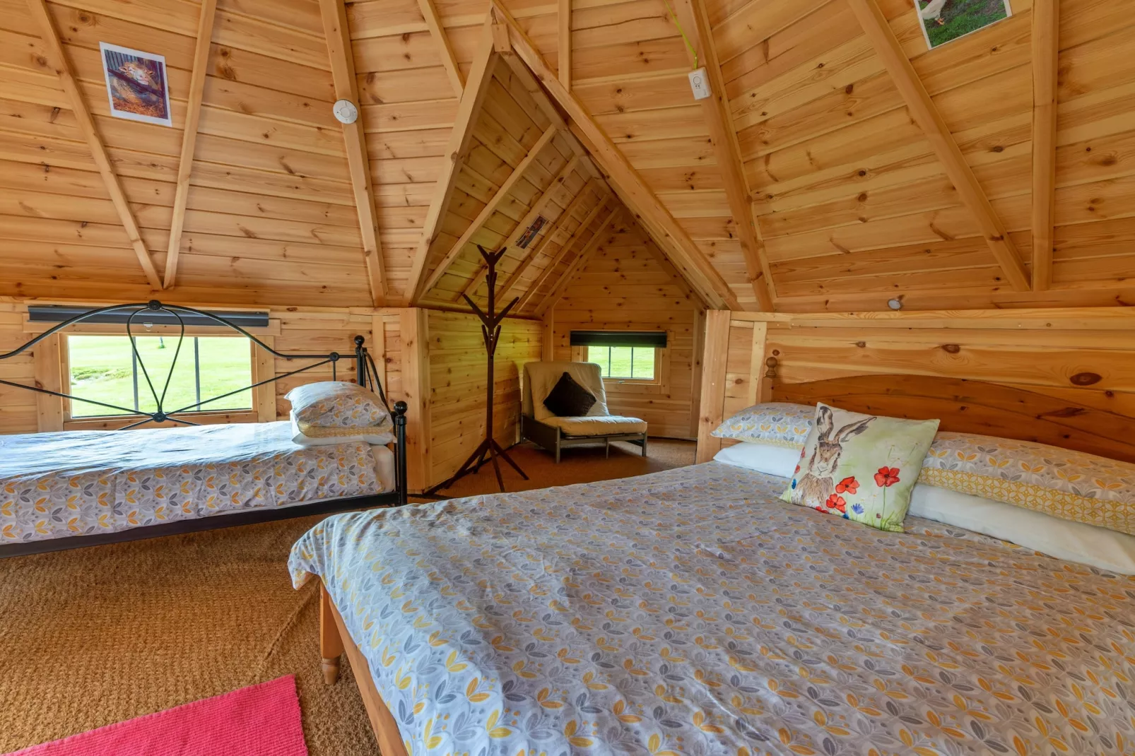 'Dartmoor' Wooden Eco-Lodge-Bedroom