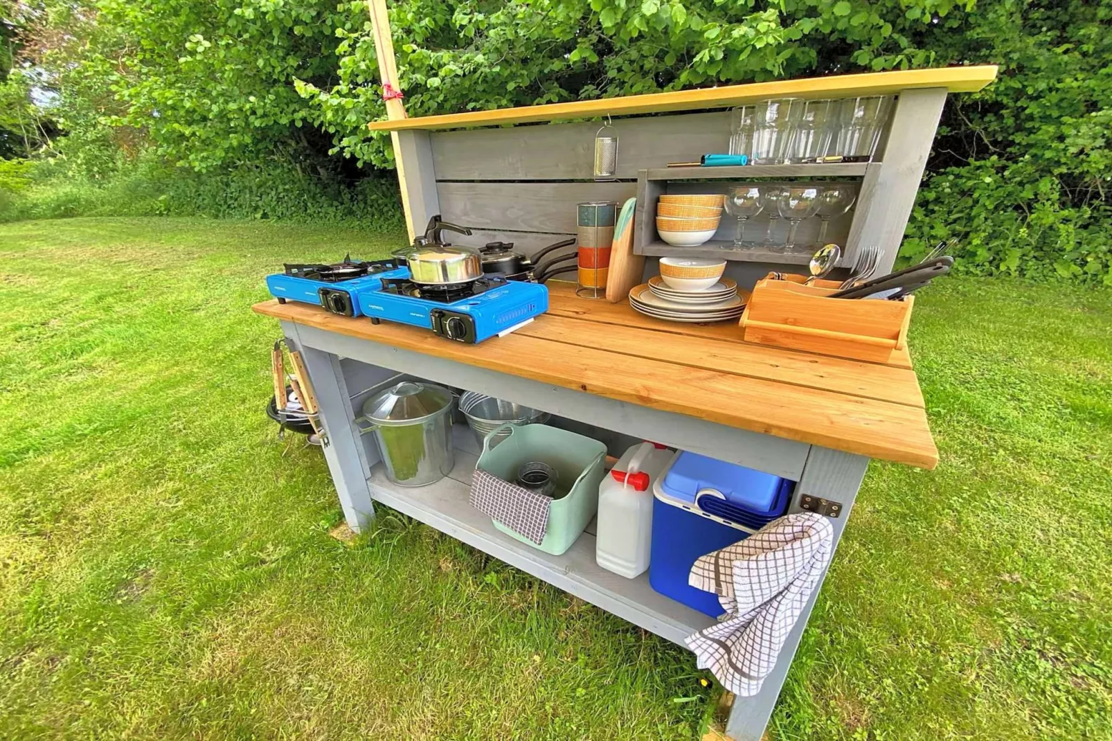 Lilypad Bell Tent-Kitchen