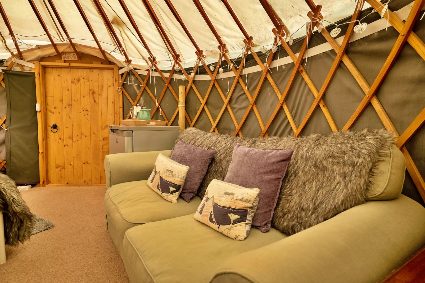 Heather Yurt-Schlafzimmer