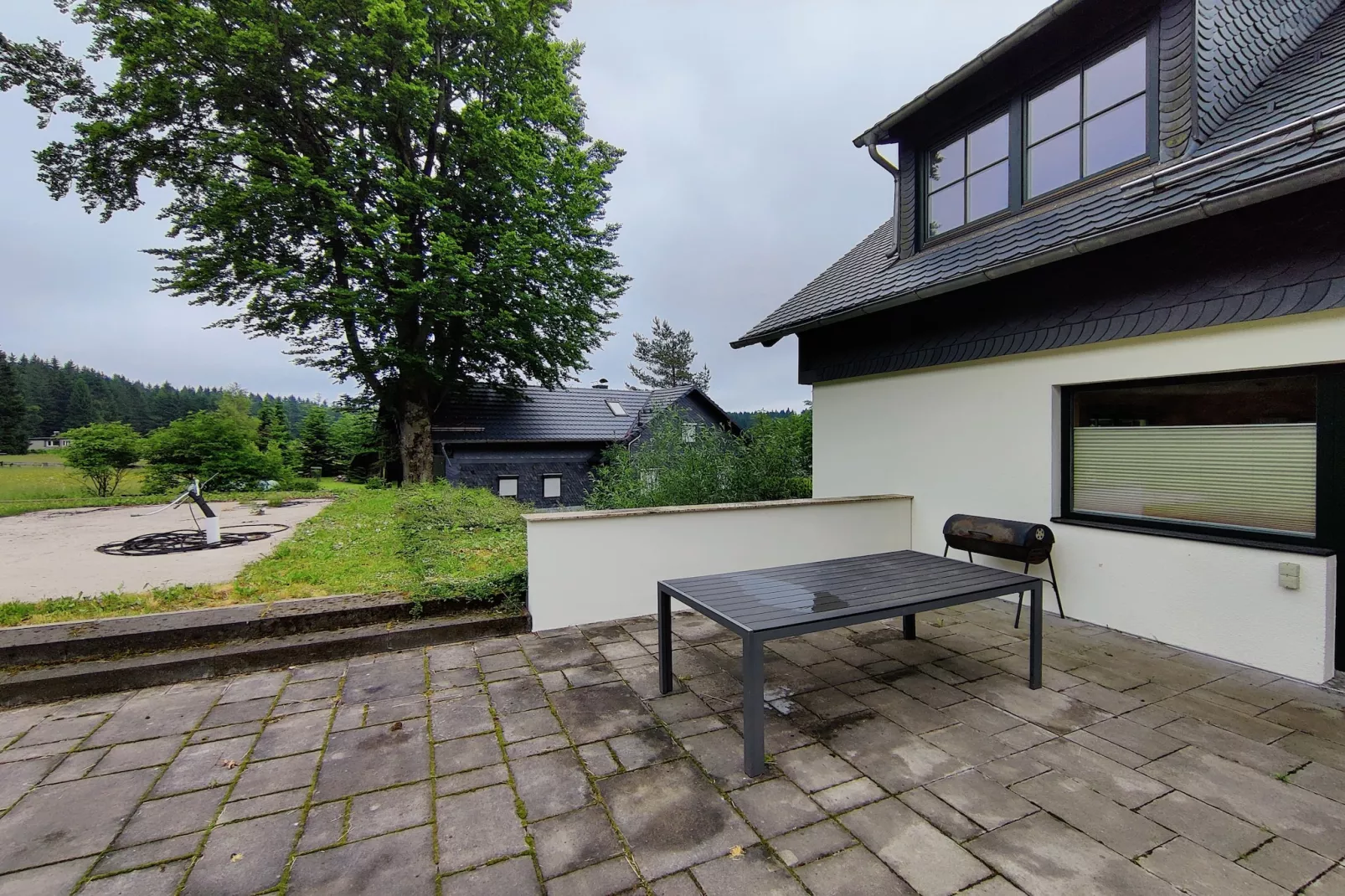 Dreistromstein-Terrassenbalkon