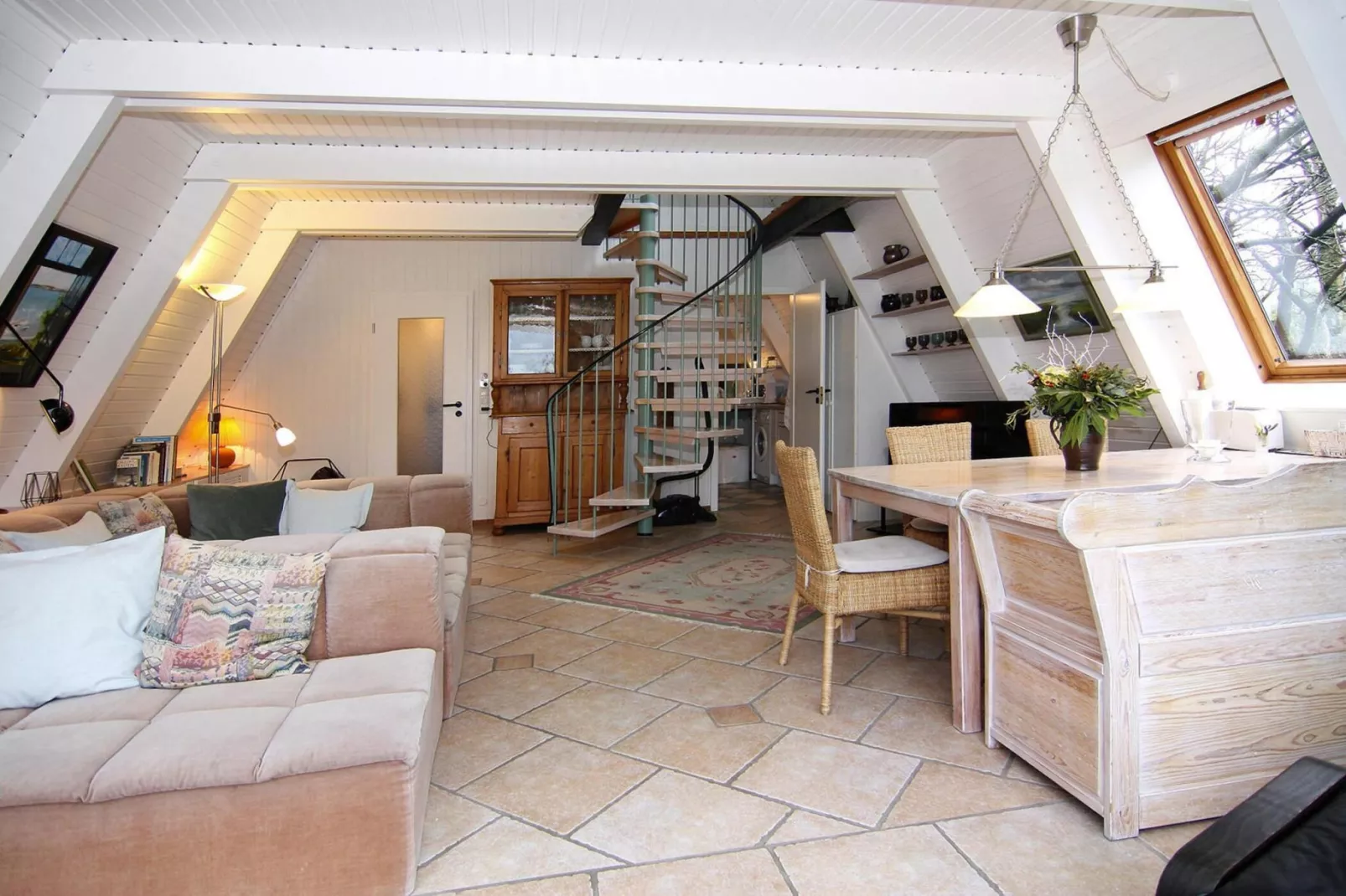 Ferienhaus Damp 90 qm 4 Personen-Wohnzimmer