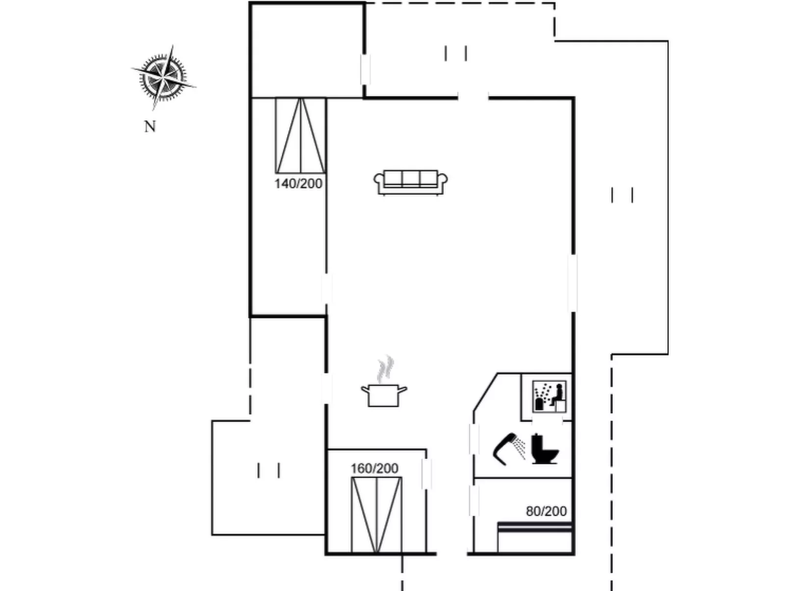 "Niina" - 800m from the sea-Inside