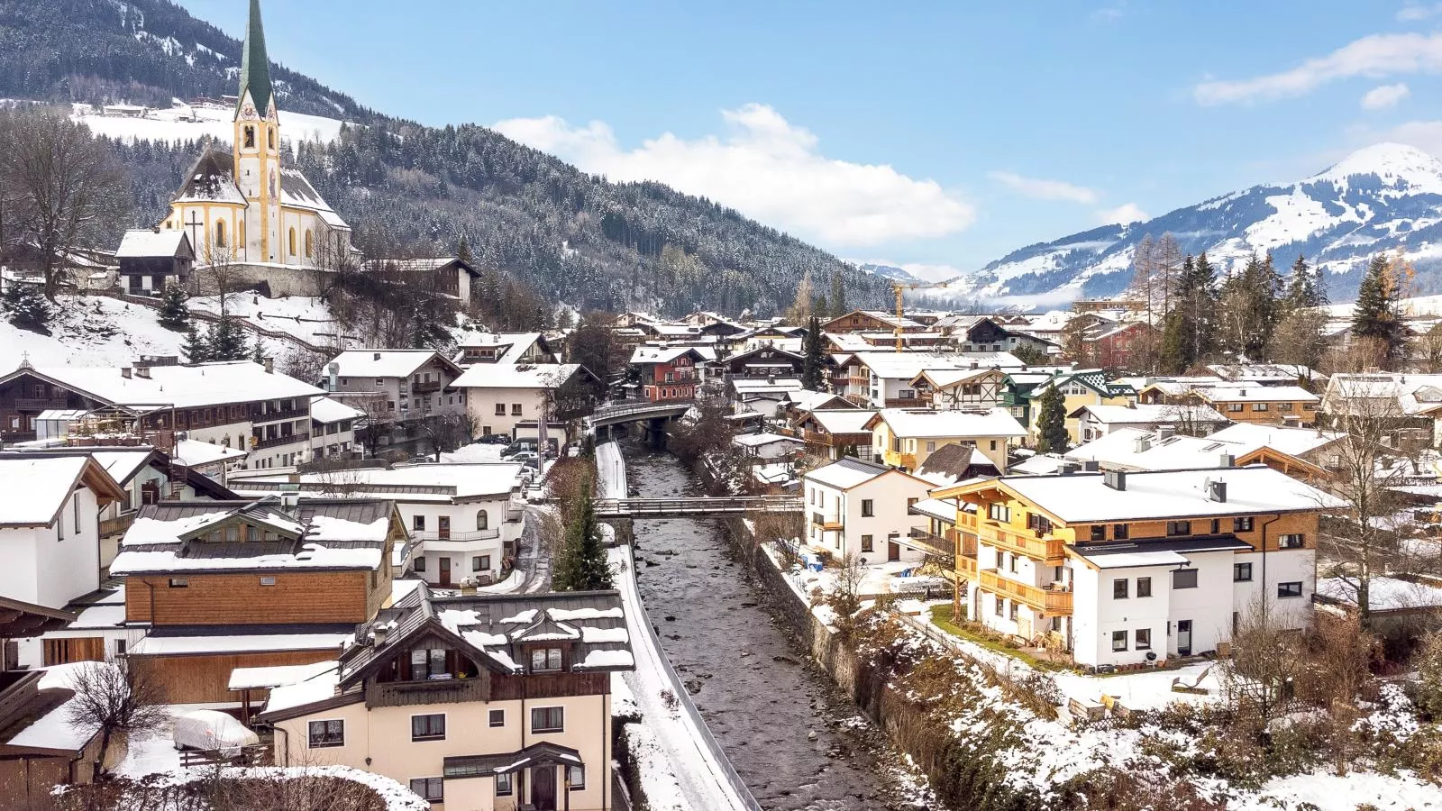 Apart An der Ache-Area winter 1km