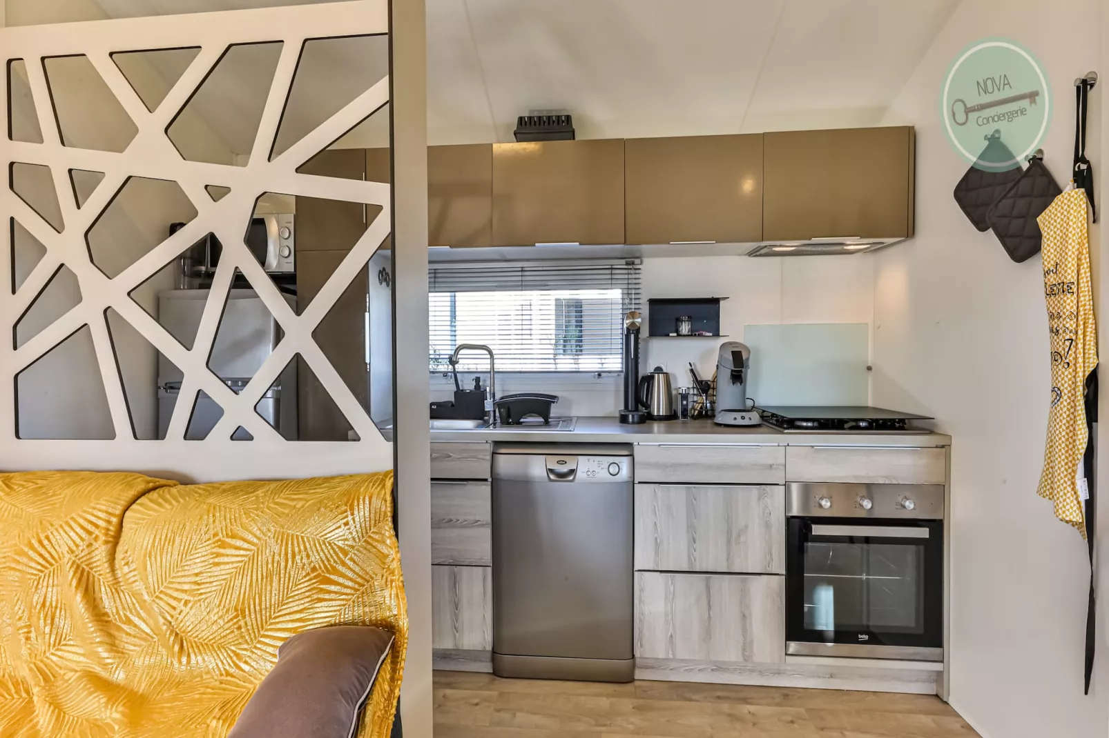 Mobil-Home Parc des Roselières-Cuisine