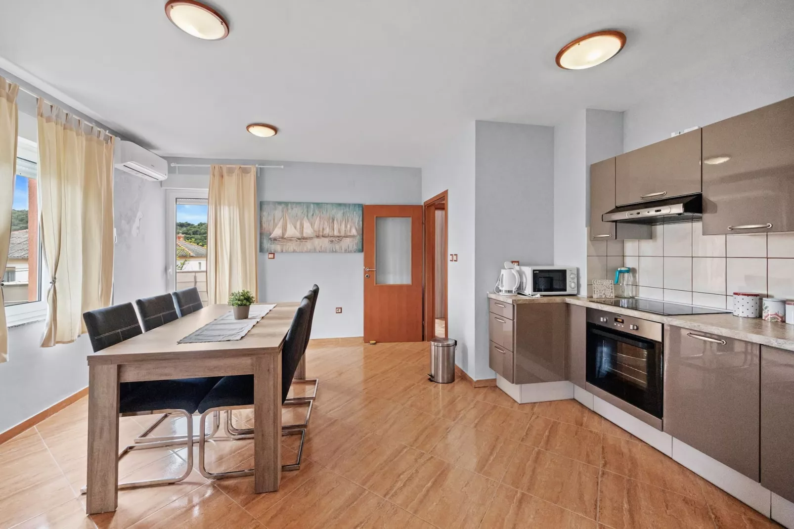 Apartments Neda - Apartment Smilje with Sea View-Kitchen