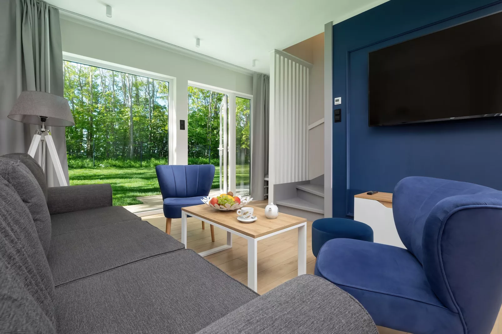 Villa Hoff Ferienhäuser Domek 4 Pers-Living room