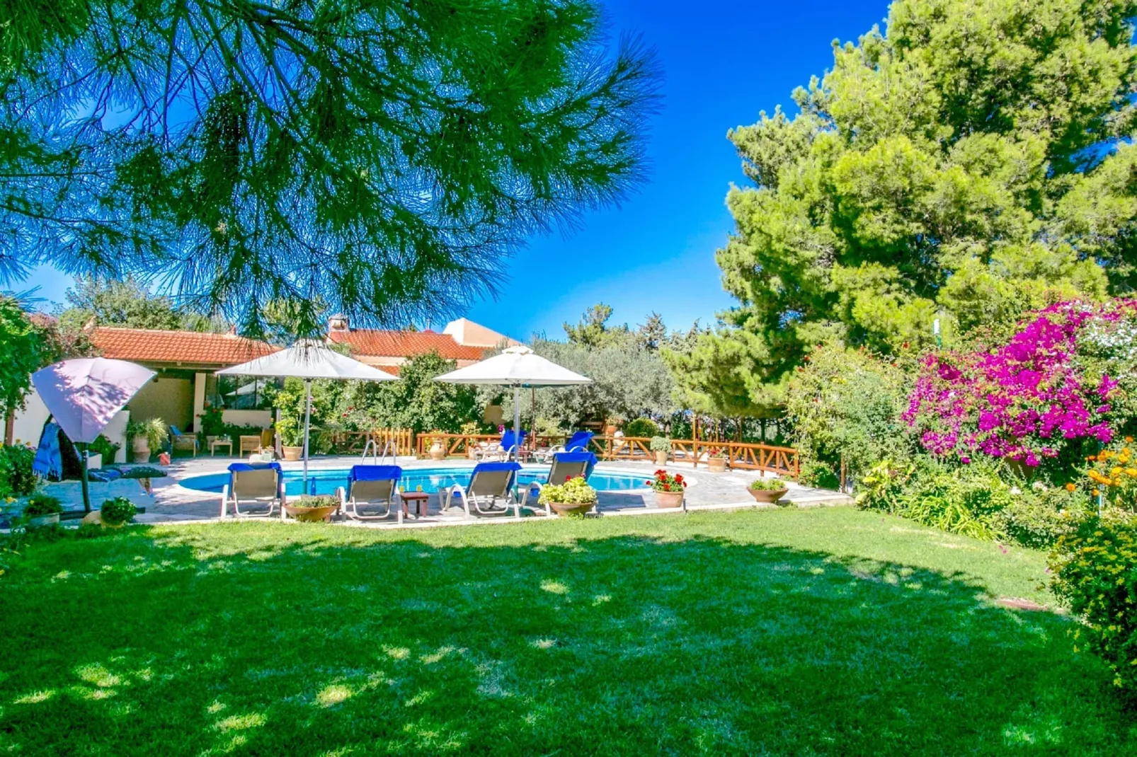 Villa Agapi-Gardens summer