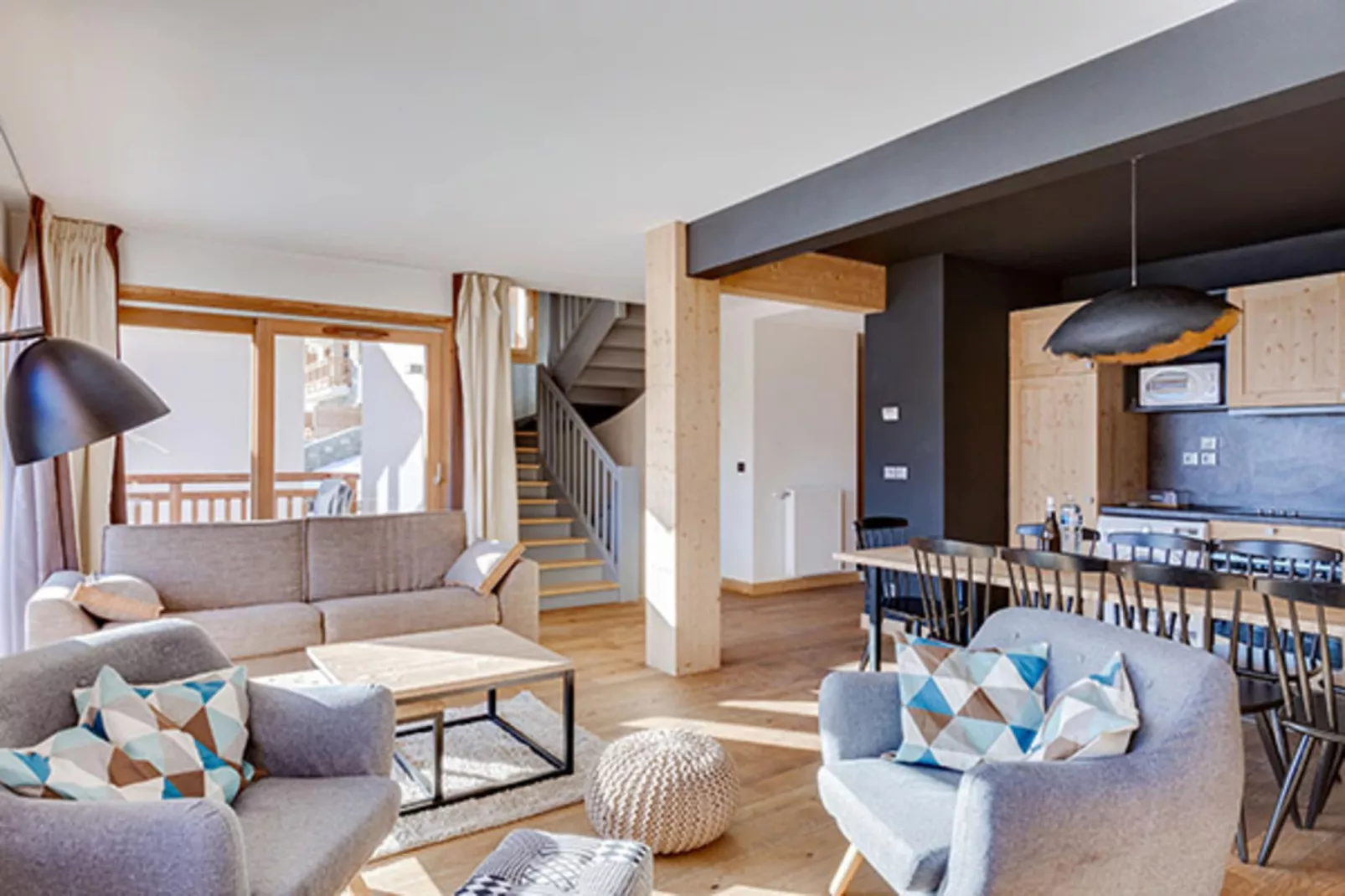 COMBLOUX Les Fermes du Mont Blanc - D50P-Living room