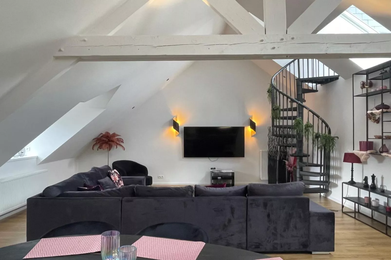 Rooftop Purple-Living room