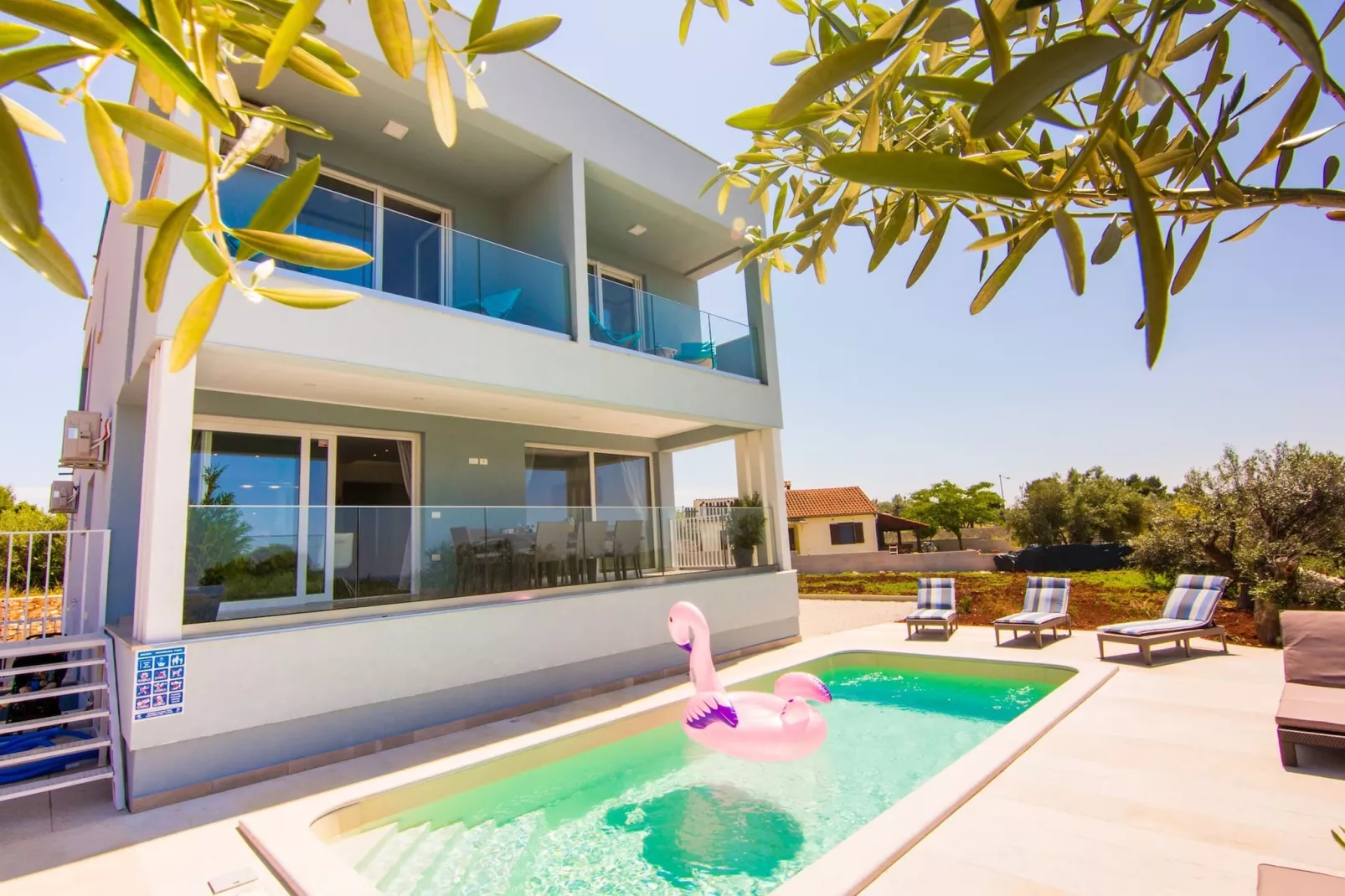 Villa with Pool and Sea View in Fazana - Horizont-Exterior summer