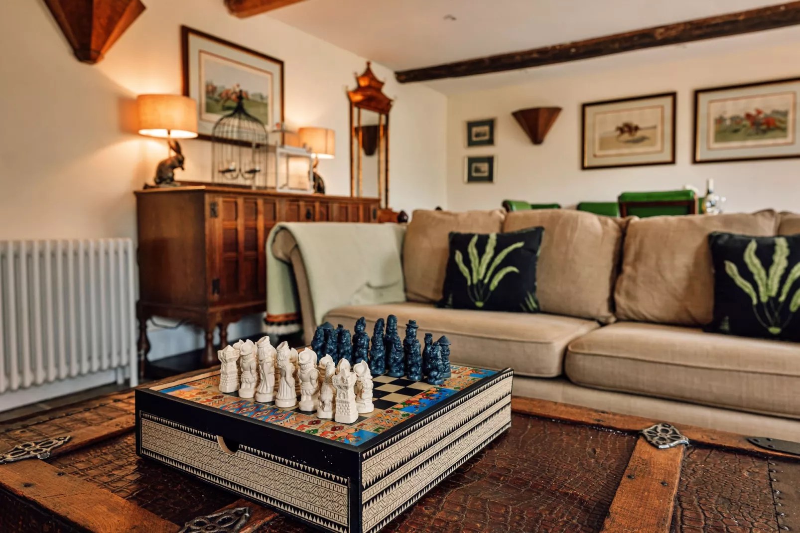 Beili Glas Cottage-Living room