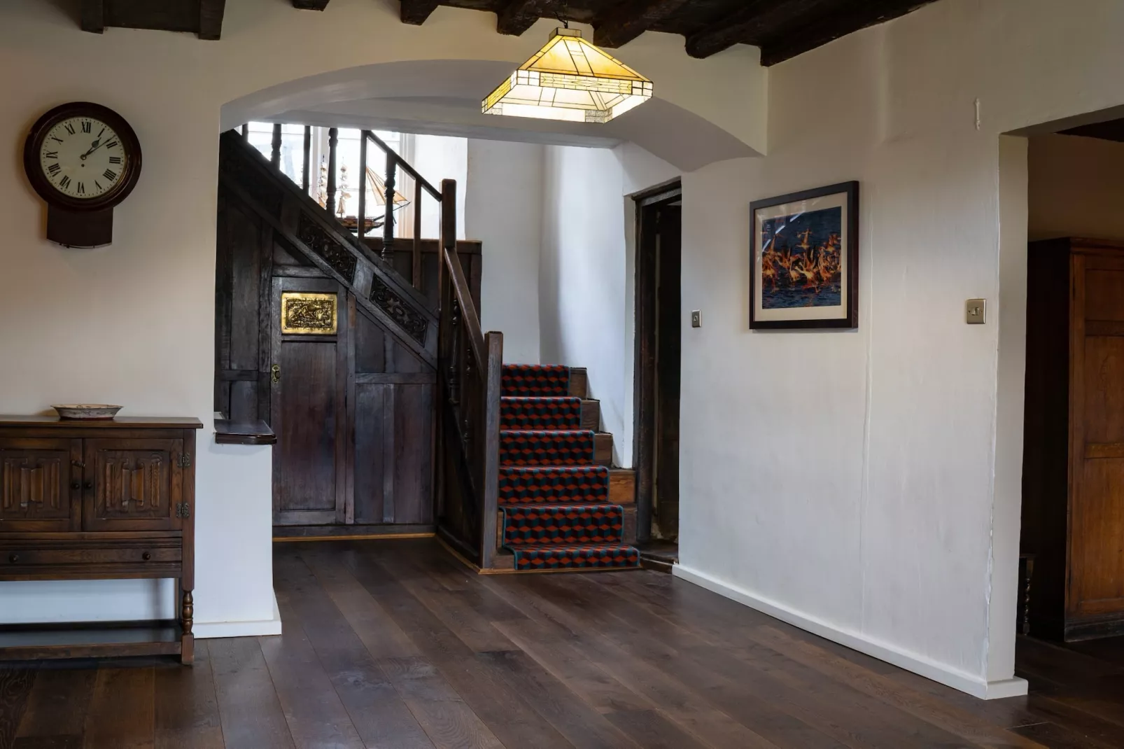Lower Aylescott Farmhouse-Reception hall