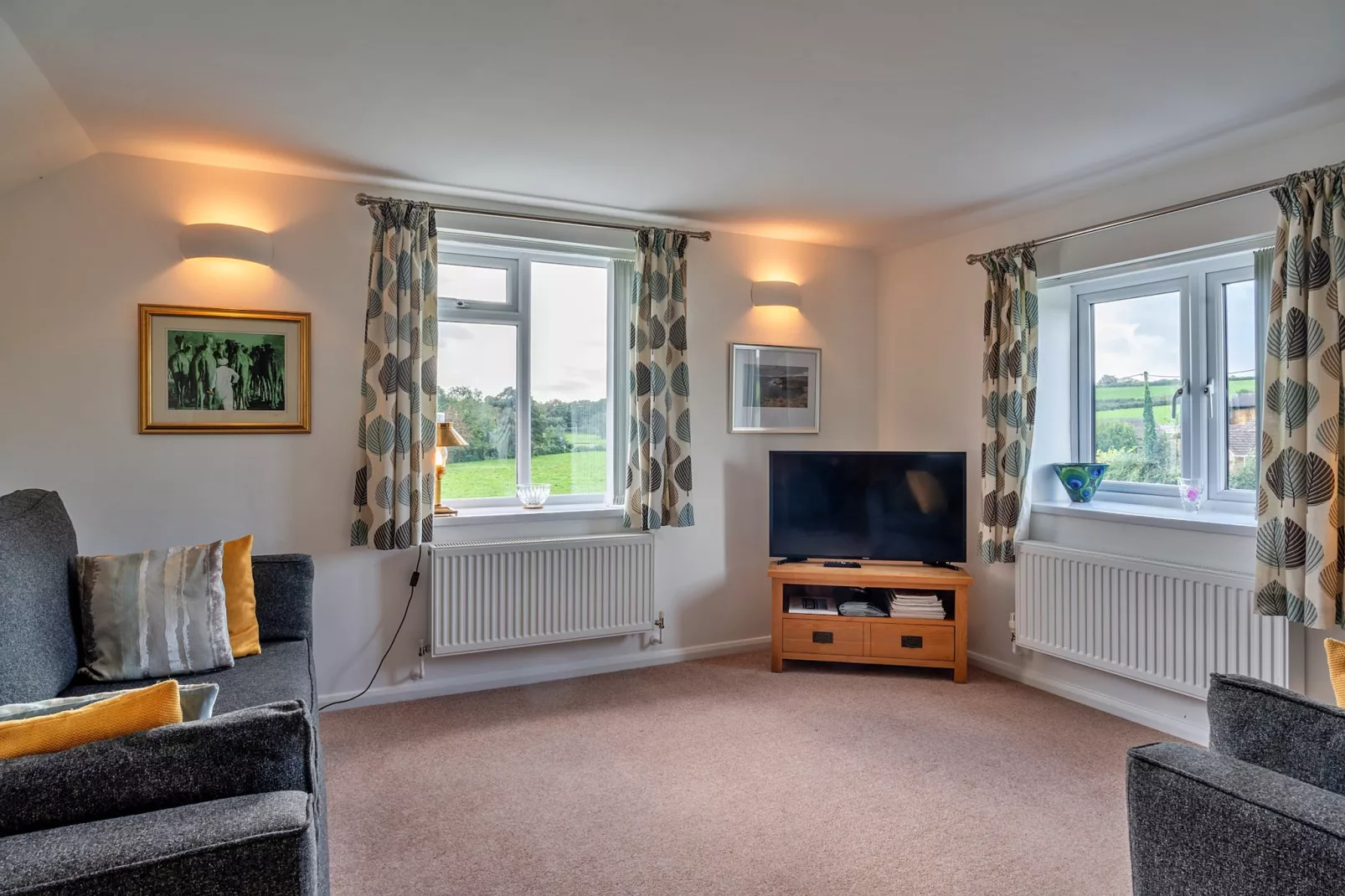 The Barn at Prowses Farm-Living room