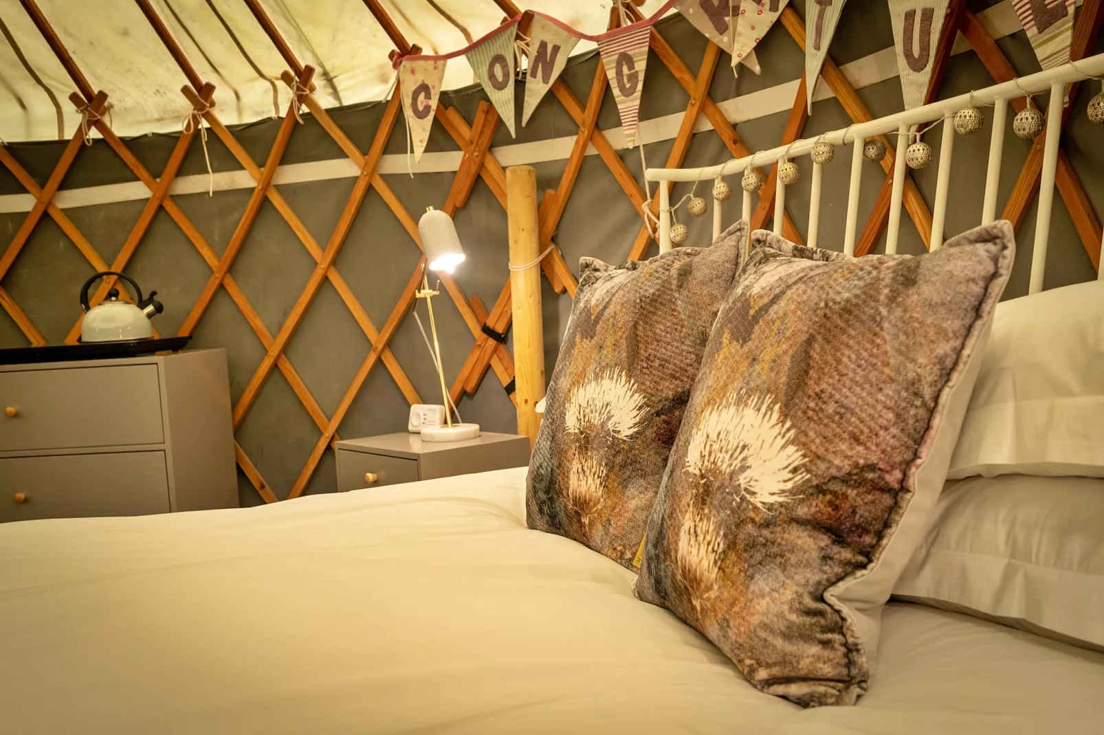 Heather Yurt-Schlafzimmer