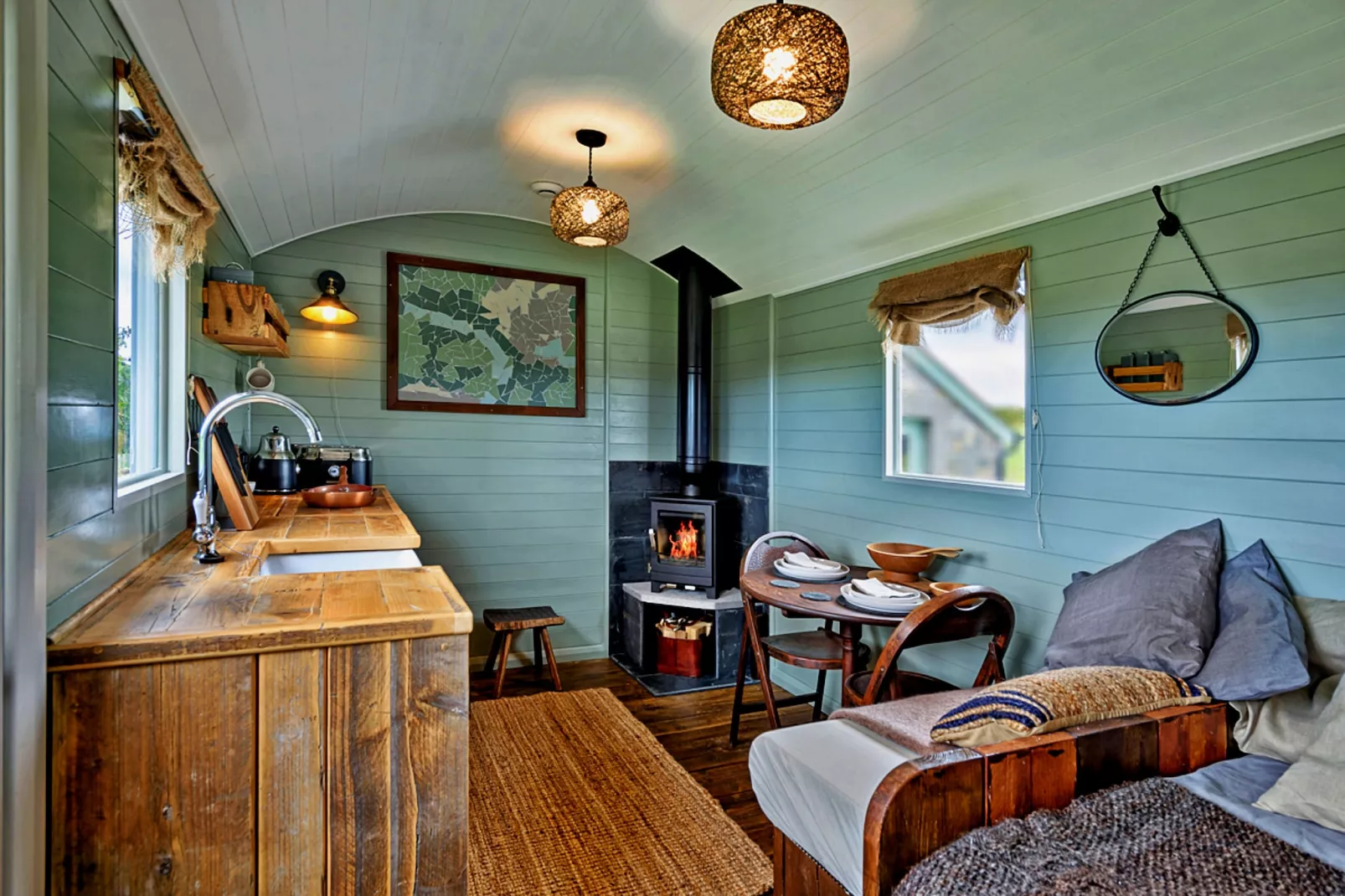 'Joan' Shepherds Hut-Küche