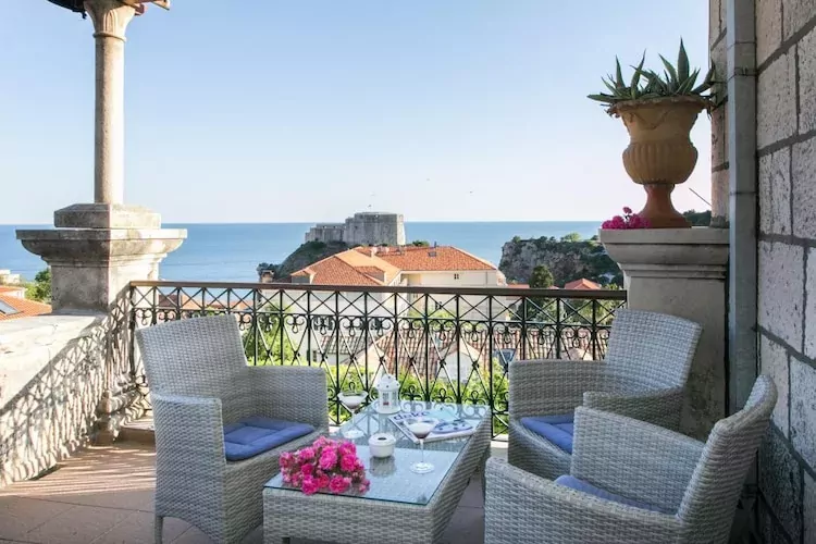 Villa Iveta- Twin Room with Sea View - Martina-Terrace