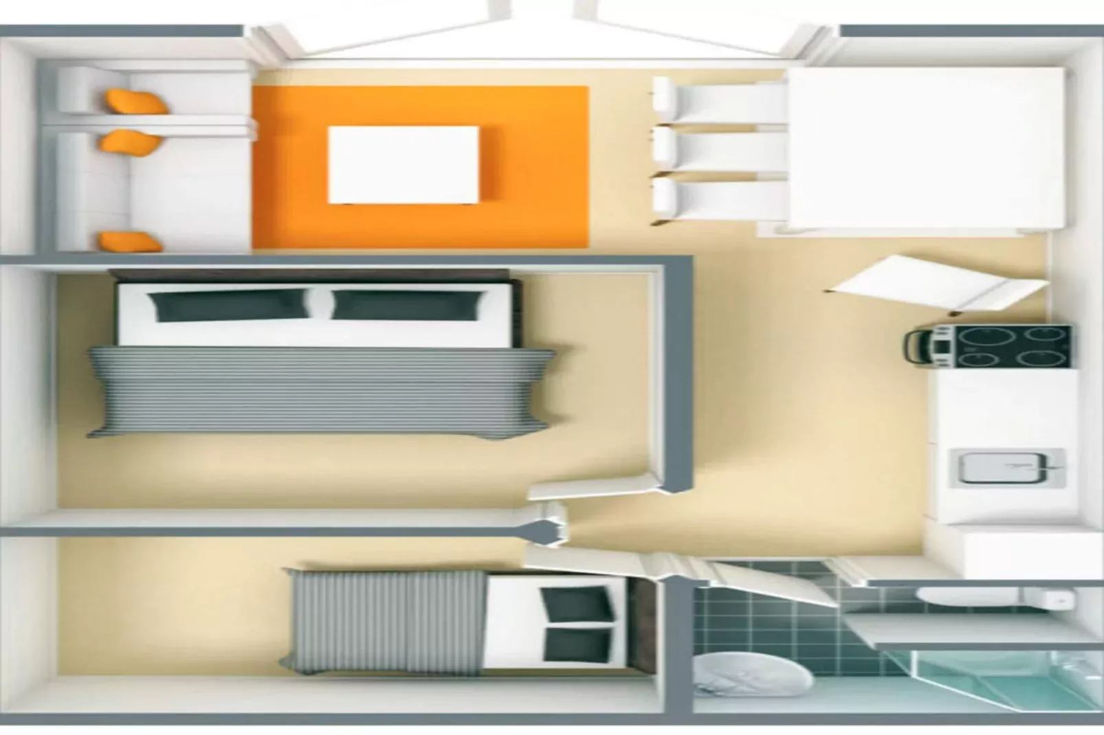 Hasmarkhytte Plus 6 senge-Vue