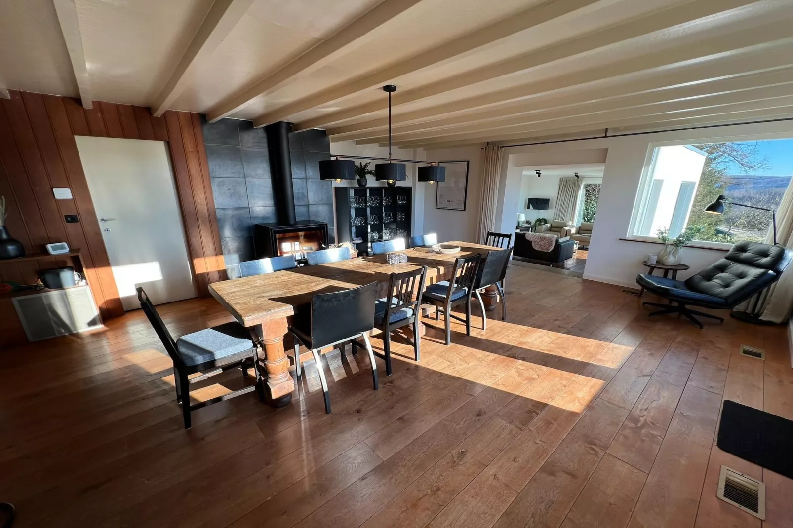 Schöne freistehende Villa mit Sauna in Érezée-Esszimmer