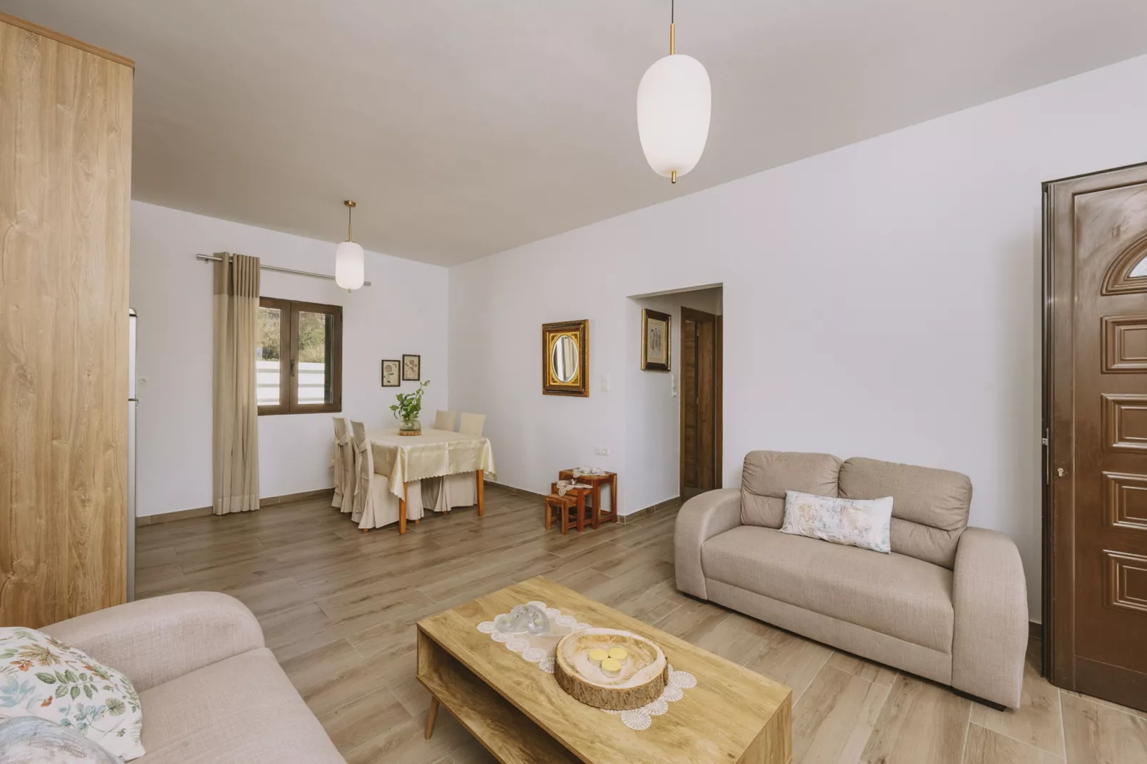 Villa Panormo Crete-Living room