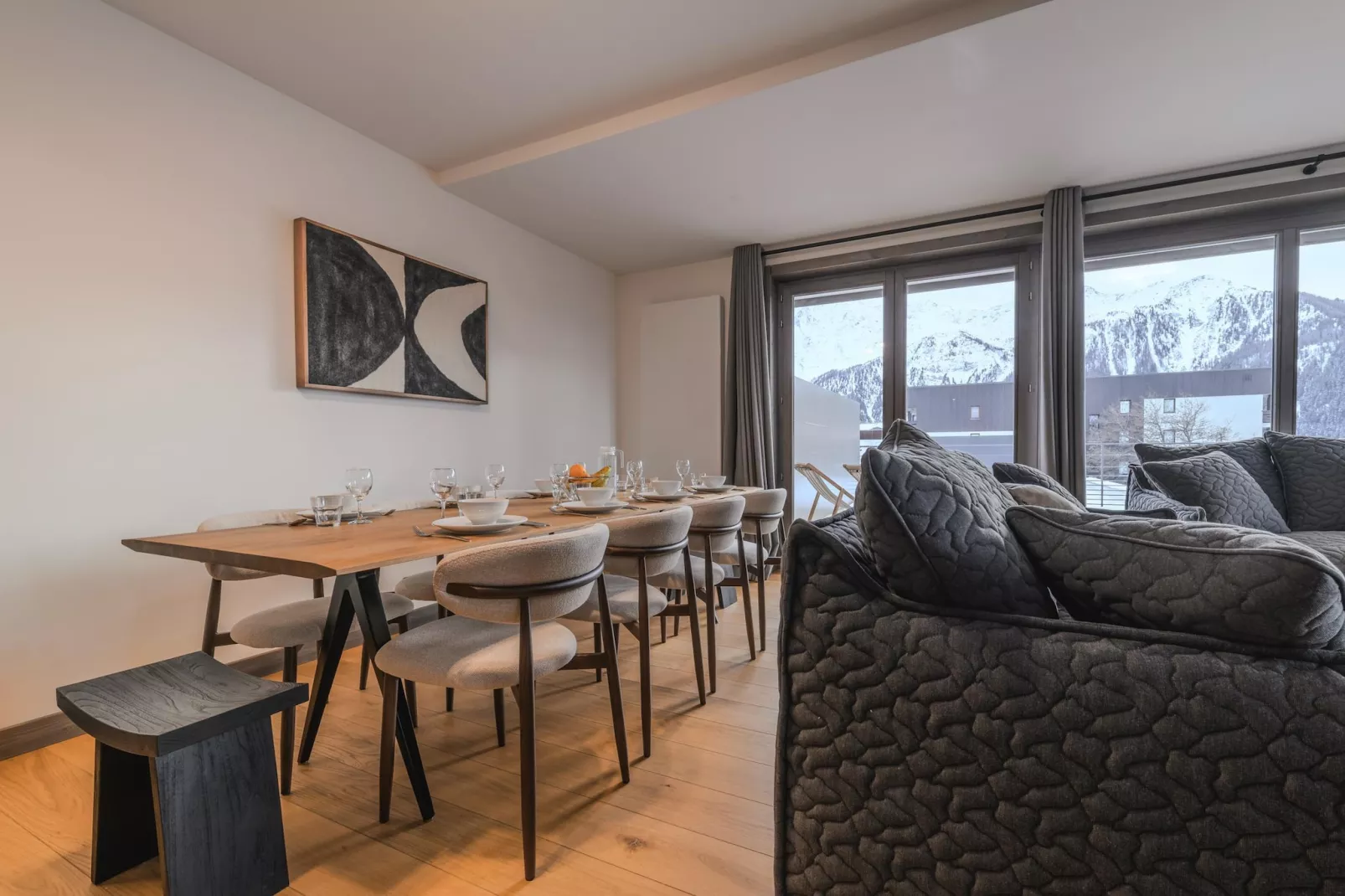 Résidence PLAN PEISEY Le Quartz -A50S-Dining room