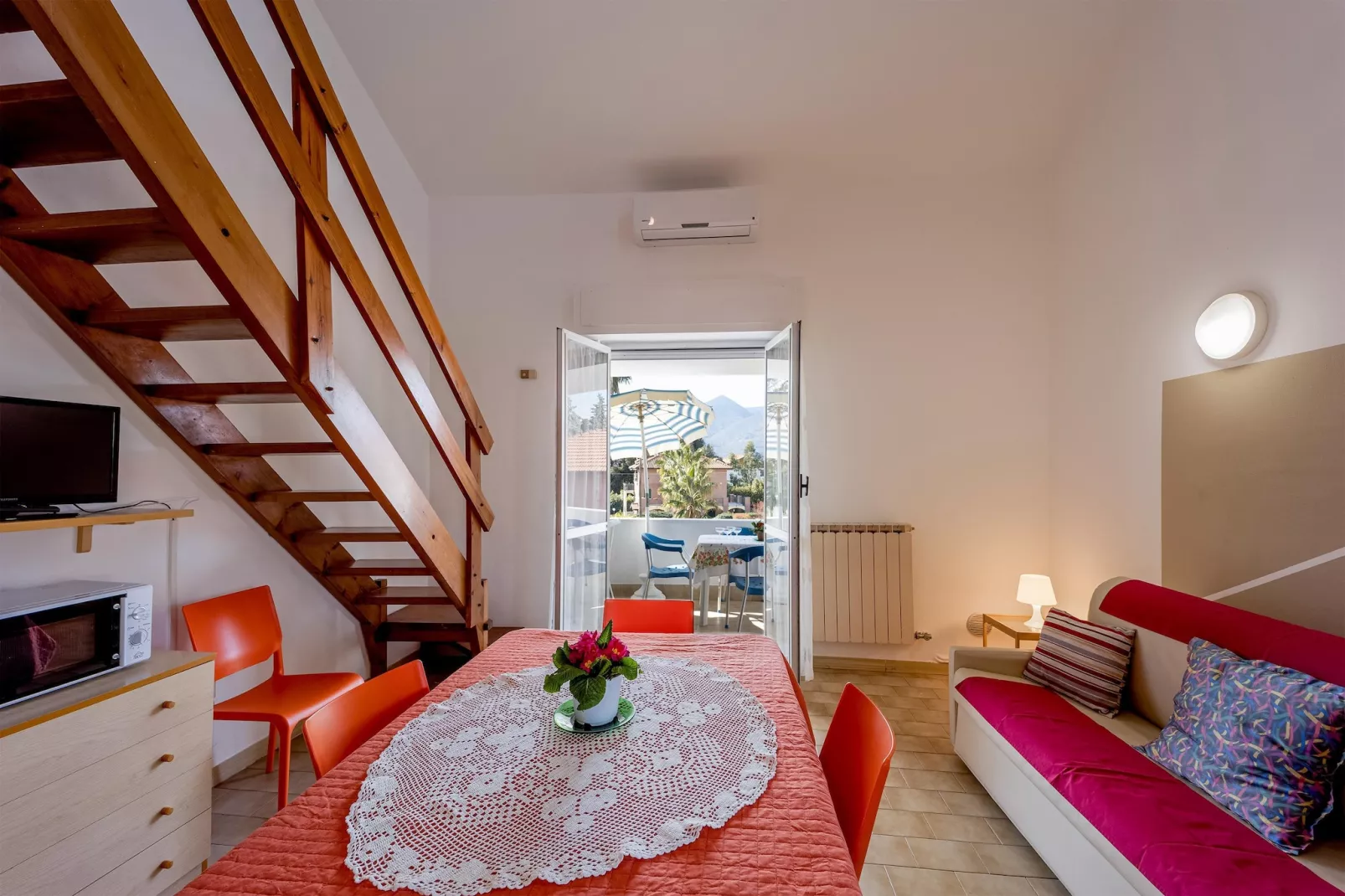 Residence Villa Paola TWO-ROOM APT 4 PAX MEZZANINE - BX401-Living room