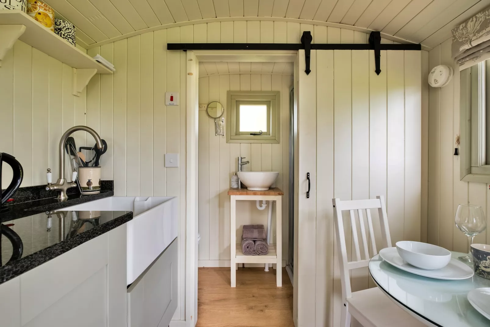 Hay and Hedgerow Glamping-Kitchen