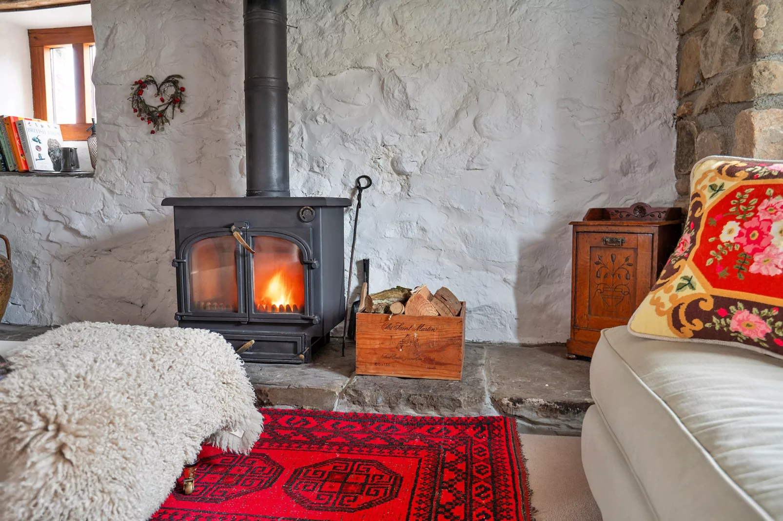 The Barn at Tyddyn-y- Felin-Living room
