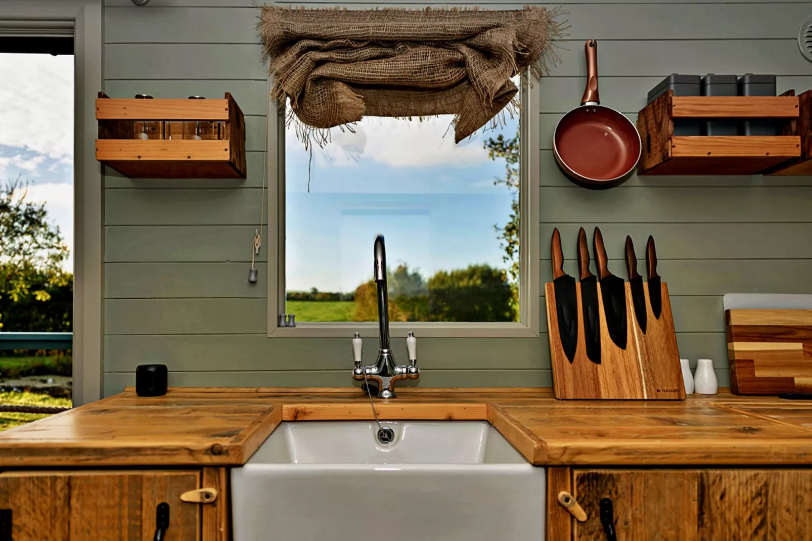 'Joan' Shepherds Hut-Küche