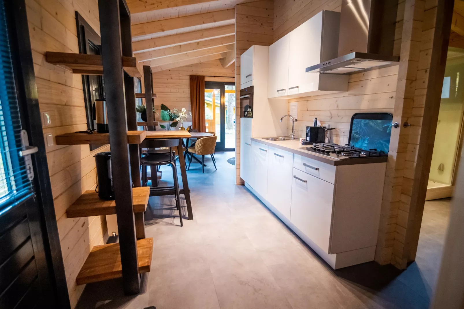 4-persoons wellness lodge-Kitchen