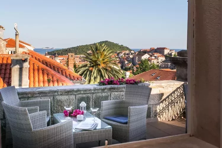 Villa Iveta- Twin Room with Sea View - Martina-Terrace