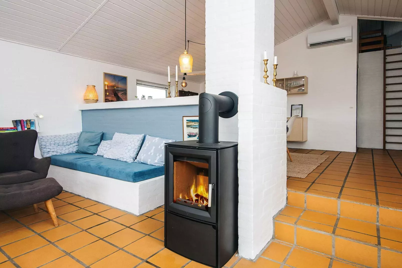 Maison de vacances pour 8 a Hvide Sande-Intérieur