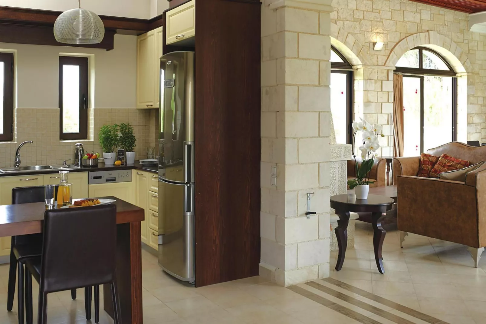 Caldera Villas Platanias - 2-bedroom Villa 180 qm-Wohnzimmer