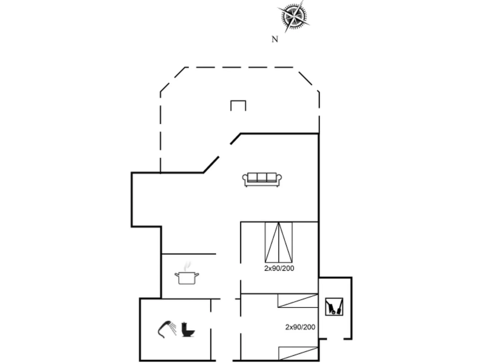 "Galmand" - 300m from the sea-Inside