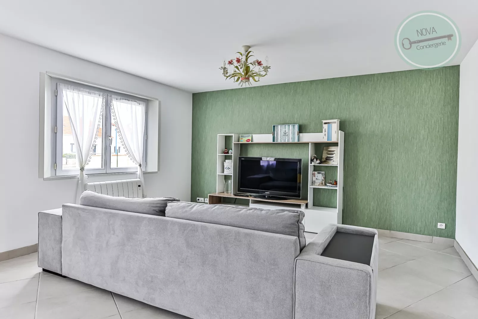 Maison Ker Mona entre plage et commerces-Wohnzimmer