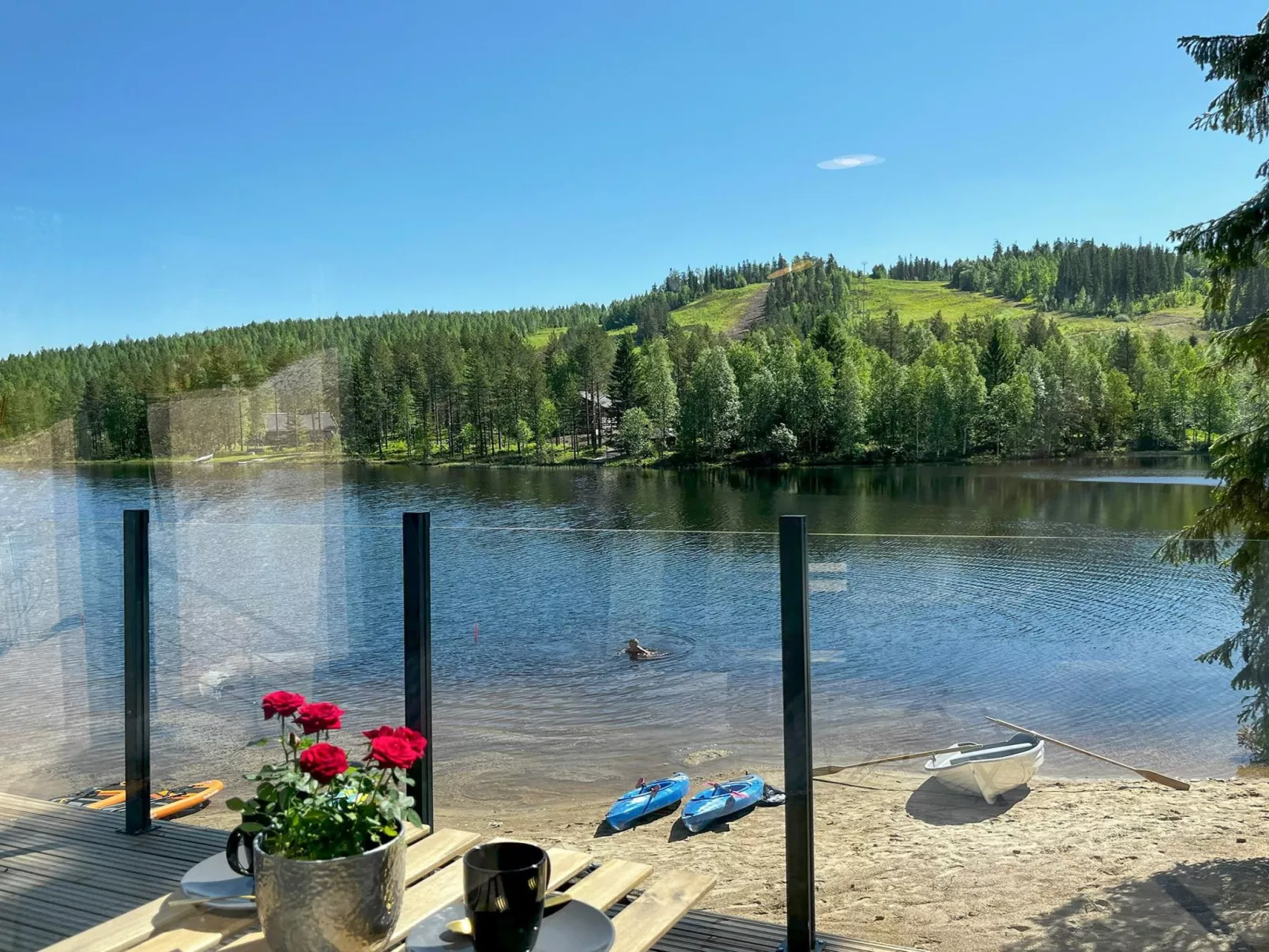Rakkaranta d, beach house, two skipasses-Dehors