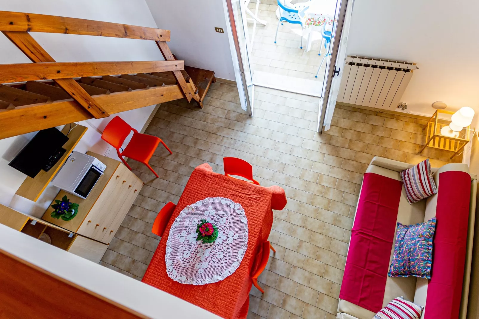 Residence Villa Paola TWO-ROOM APT 4 PAX MEZZANINE - BX401-Living room