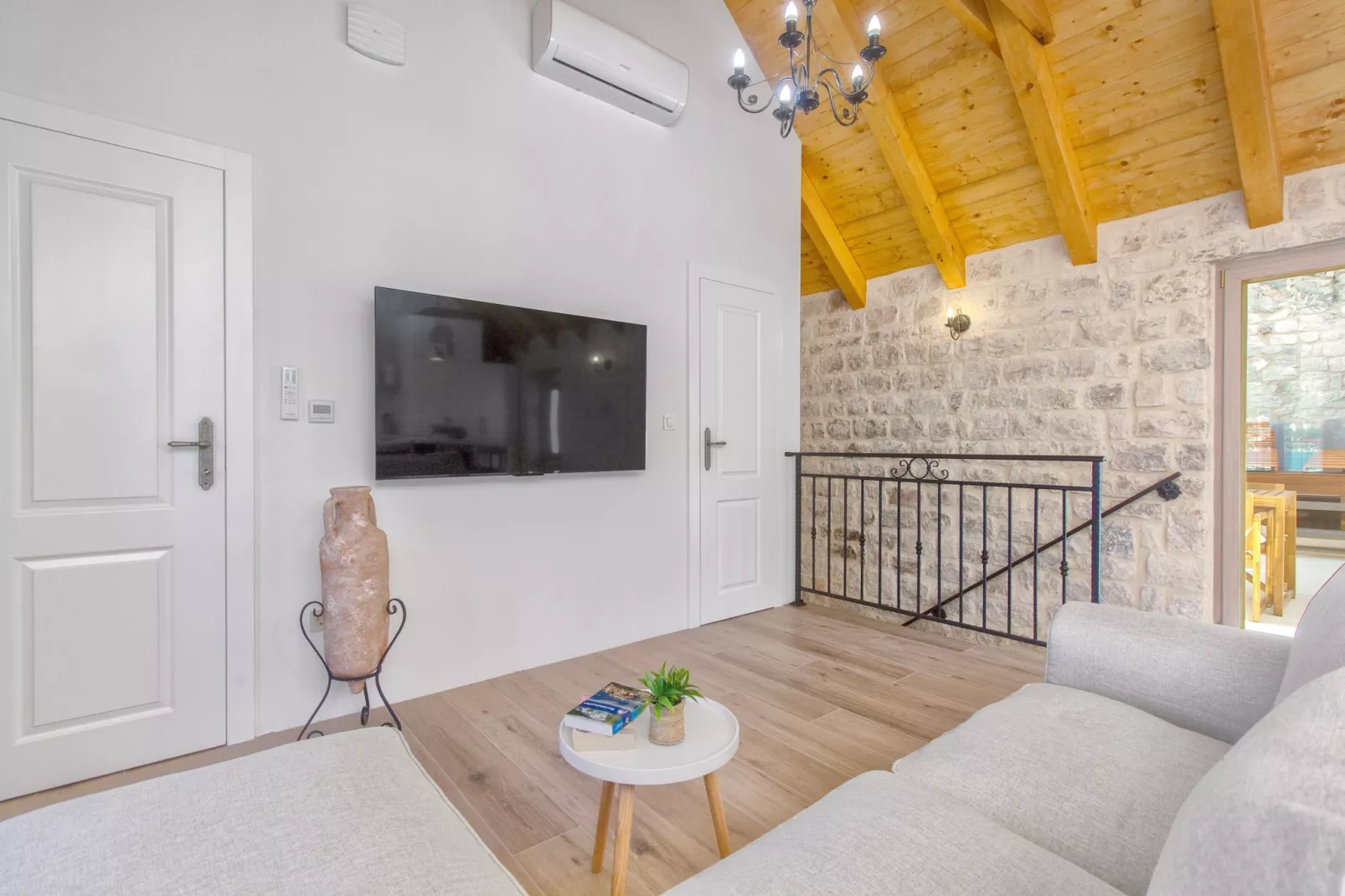 Stone House Trogir-Living room