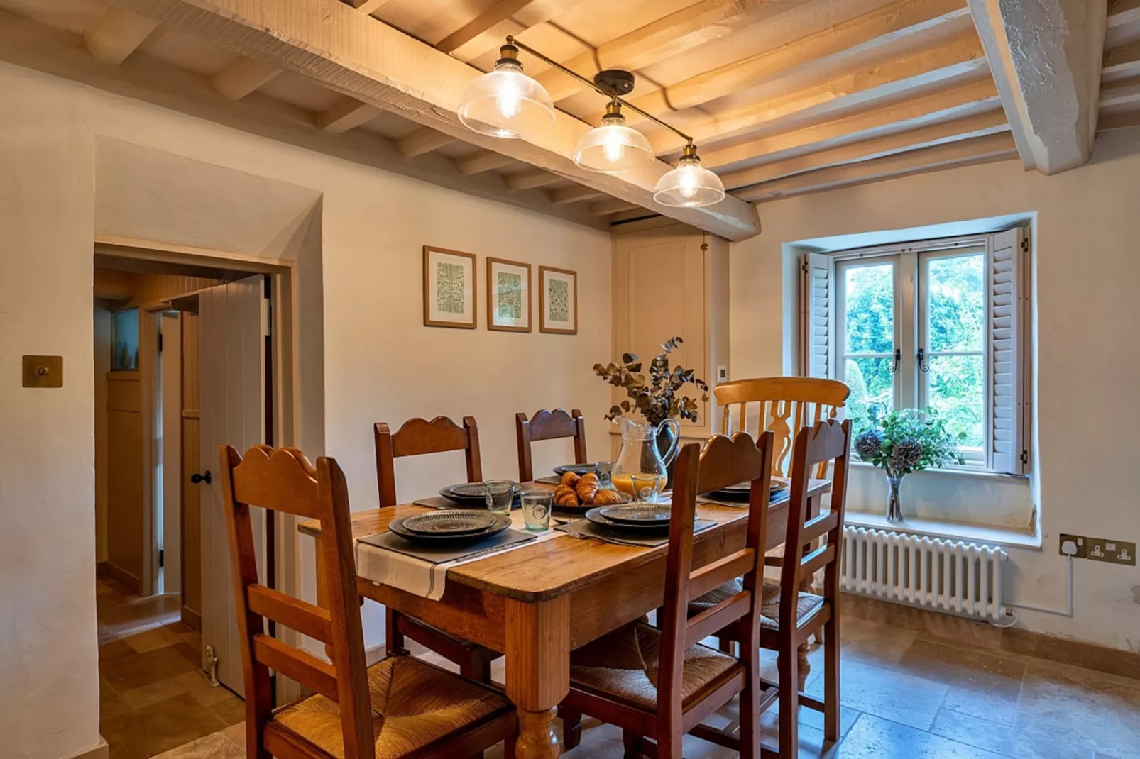 The Thatch at Winterborne Houghton-Dining room