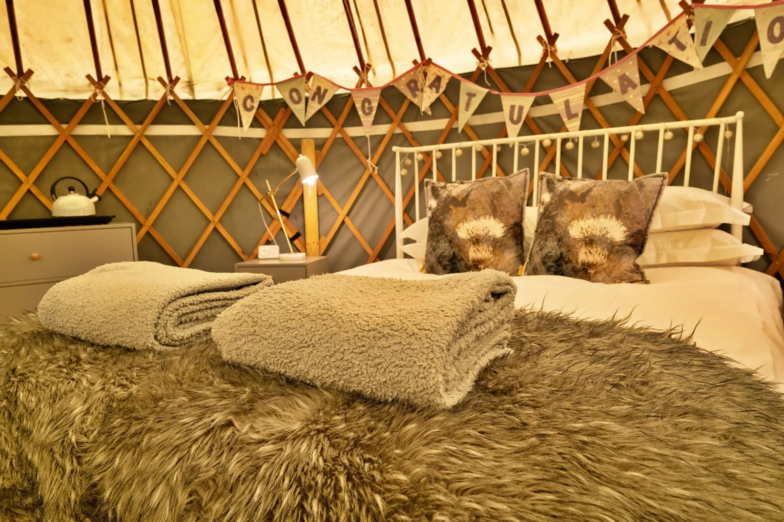Heather Yurt-Schlafzimmer