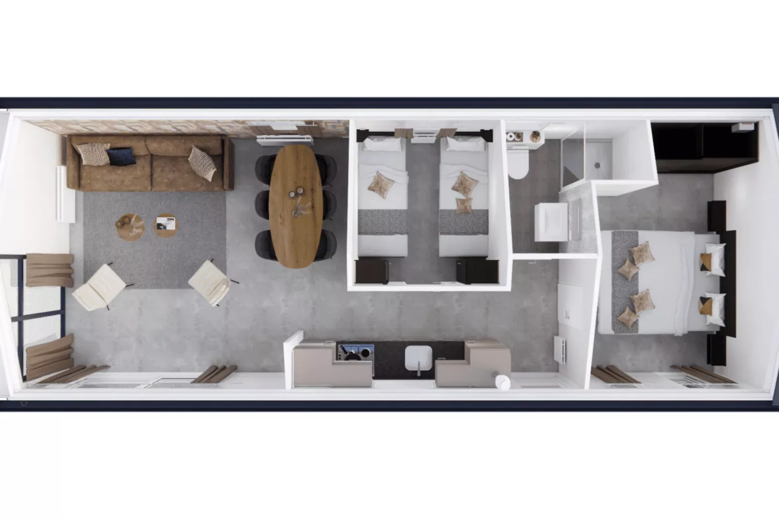 Chalet Bosuil-Floor plan